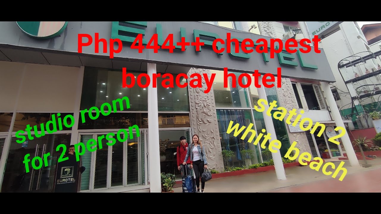 Cheapest Boracay hotel Php 444++ studio room for 2 pax | Eurotel Boracay | Fire dancers | station 2