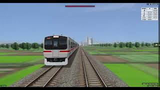 【BveEX】対向列車でドアをガタガタ言わせるテスト【BVE】