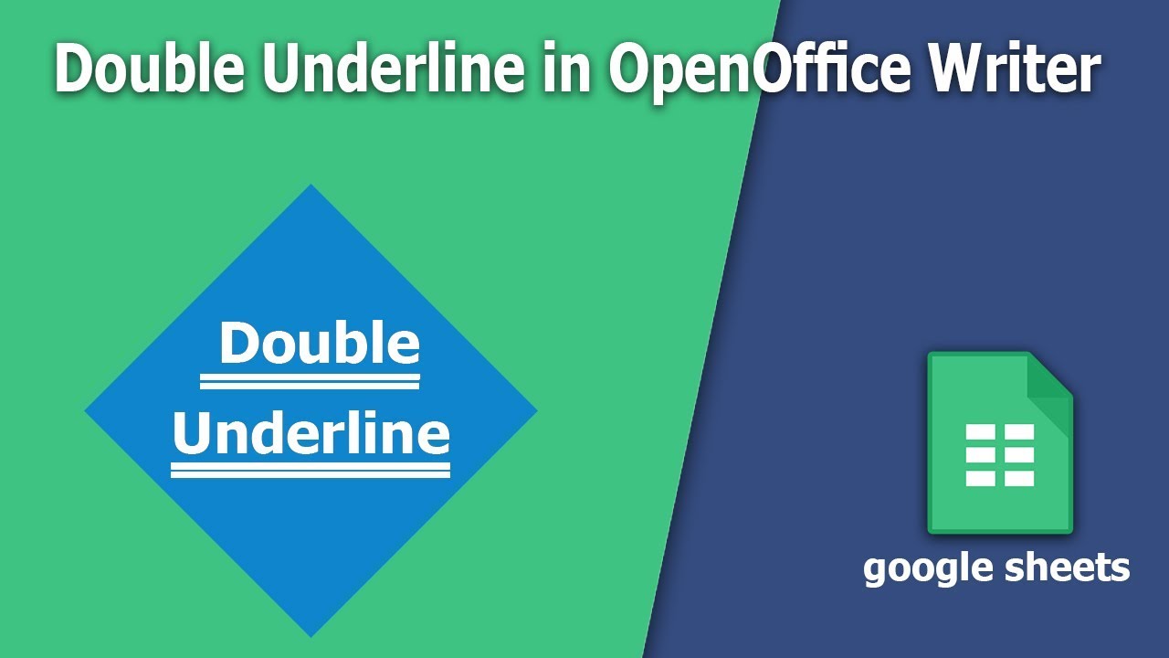 How to add Double Underline in OpenOffice Writer