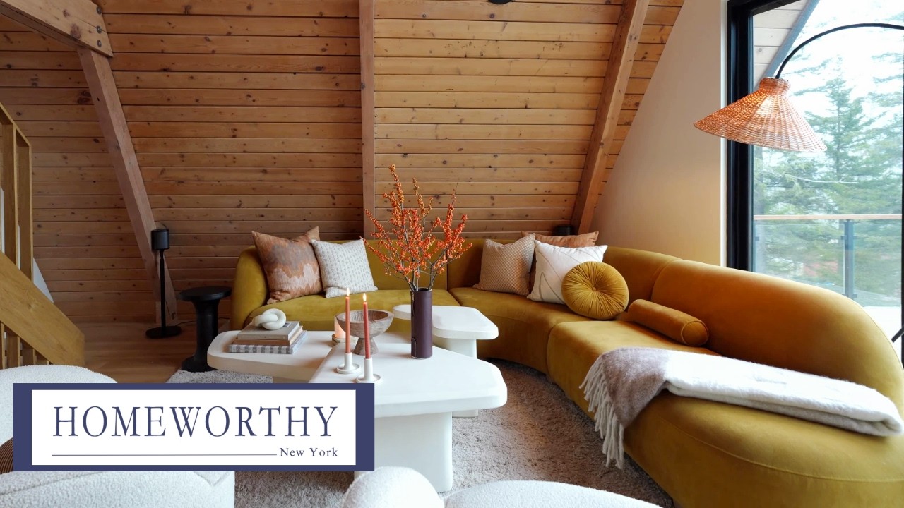 Cozy Interiors & Panoramic Views in this Serene Catskills Cabin | New ...