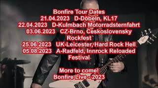 BONFIRE-New Tourdates-2023-more to come!