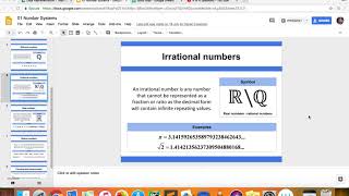 Data Representation - Irrational numbers