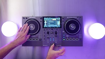 Scratching on the Numark Mixstream Pro Go with Philips Hue Go Battery-Powered Lights
