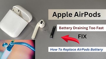 AirPods Battery Draining Too Fast fix! airpod battery issue how to replace airpods battery