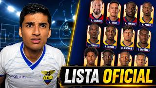 Por FIN SALIÓ la LISTA de CONVOCADOS de ECUADOR MUNDIAL 2026