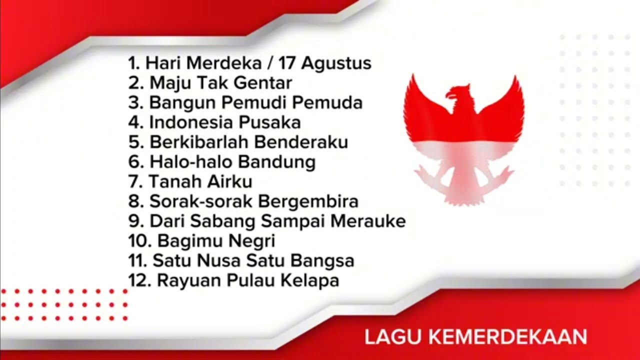 LAGU KEMERDEKAAN INDONESIA - LAGU AGUSTUSAN - LAGU KARNAVAL 