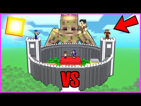DİLENCİ ÇOCUK VS GÜVENLİ KALE SALDIRISI!😱 - Minecraft