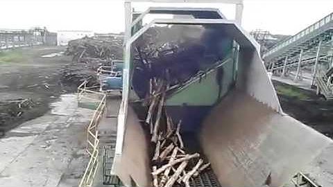 IEM Rotary Debarker - working