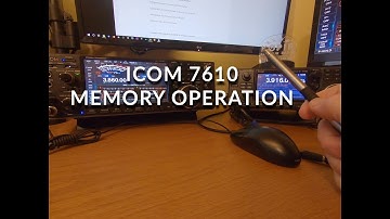 Icom 7610 Memory Operation Emergency Frequencies