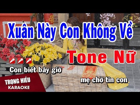 Karaoke Xuân Này Con Không Về - Kim Thu