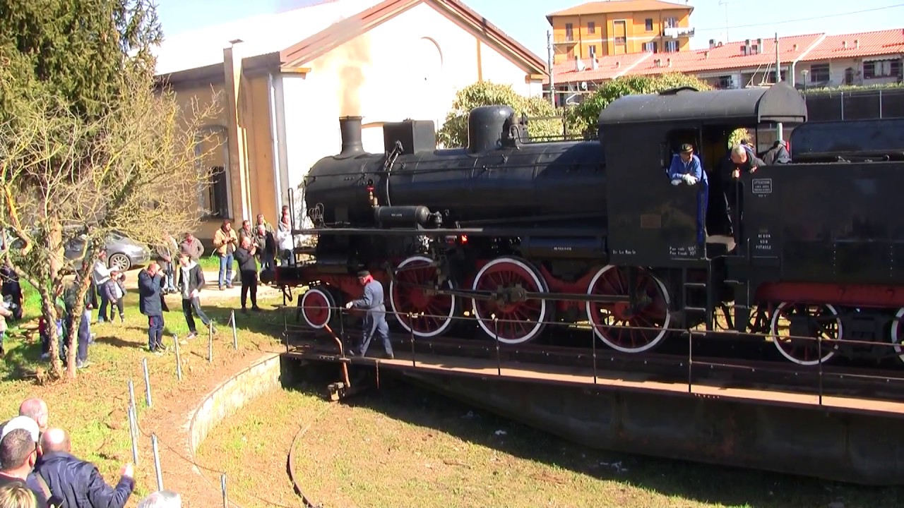 GIRATURA TRENO A VAPORE CAPRANICA