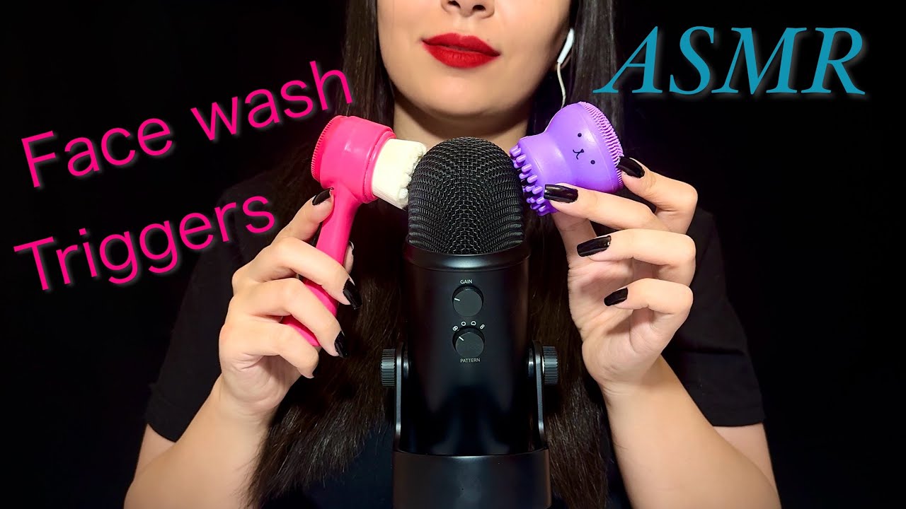 ASMR | Face Wash triggers🧼🛀 | 100% Fall sleep😴💤