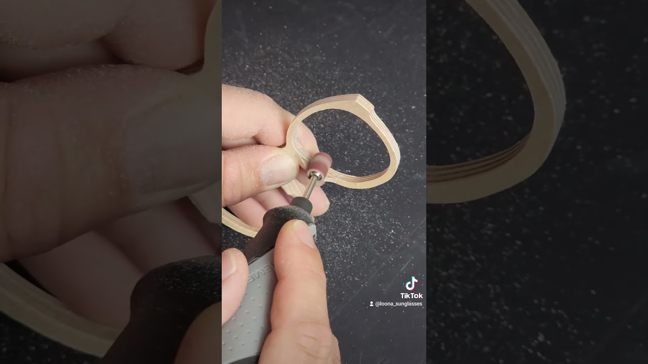 Each pair of our handcrafted wooden sunglasses undergoes meticulous sanding to perfection.