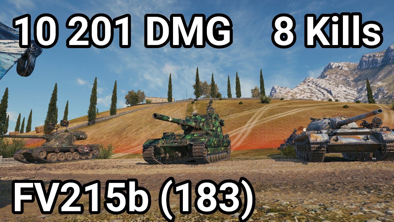 FV215b (183) - 10 201 damage / 8 kill / 910 blocked / 70 assist
