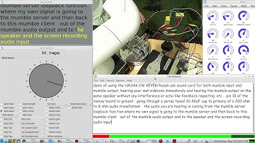 Morse Code Audio over Mumble Voice Chat - Hasak CW Keyer project - use CW Keyboard, Paddles & St Key