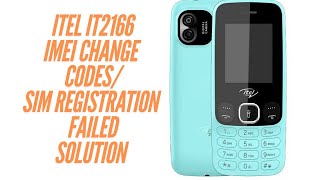 Itel it2166 Imei Change Codes/Sim Registration Failed /PTA Blocked Solution 2024