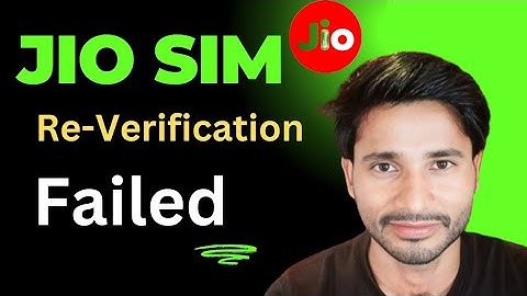 Jio SIM Re-Verification Failed || 🔥 Verification Process ✅ || PSY