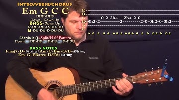 Dangerous Woman (Ariana Grande) Guitar Lesson Chord Chart - Em G C C