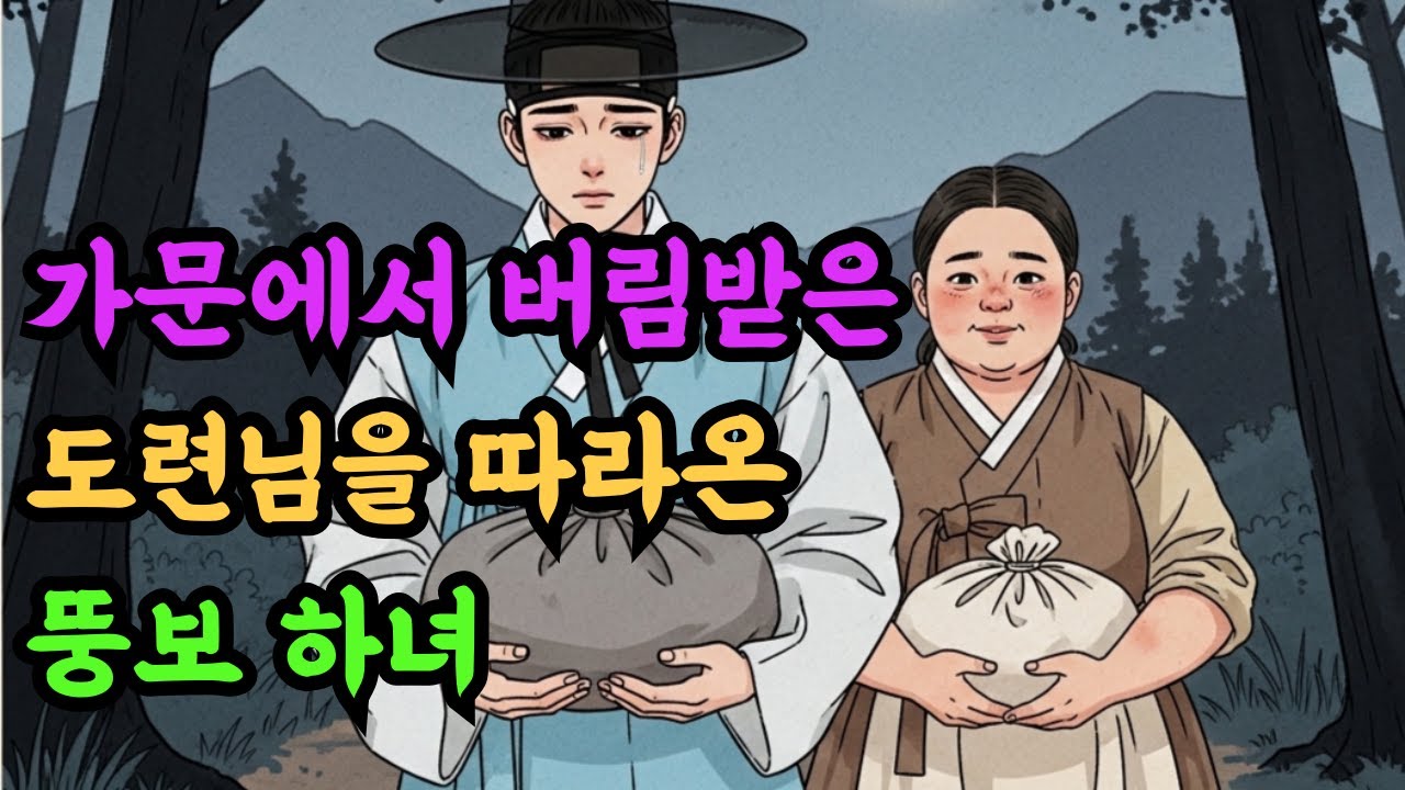 가문에서 쫓겨난 도련님을 따라온 뚱보 하녀｜야담｜민담｜설화｜전설｜옛이야기｜오디오북