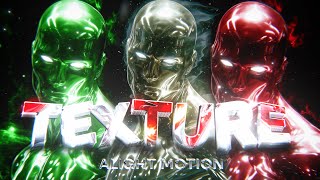 TEXT TEXTURE EFFECT LIKE AFTER EFFECT IN ALIGHT MOTION