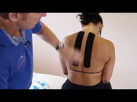 How to treat thoracic Back Pain and Rhomboids using Kinesiology Taping