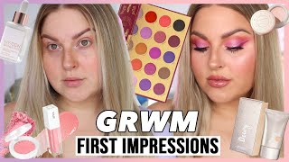 GRWM 💕 new makeup first impressions... and a bad mascara lol 👁👄👁