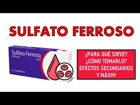 🔴 SULFATO FERROSO | PARA QUÉ SIRVE, EFECTOS SECUNDARIOS Y CONTRAINDICACIONES