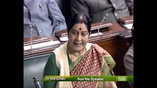 Smt. Sushma Swaraj on 18.12.2013 - Govt  Bill  - The Lokpal & Lokayuktas Bill, 2011