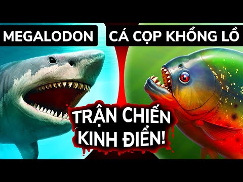 Video Sẽ Ra Sao Nếu Megalodon Đối Mặt Với Cá Cọp Khổng Lồ - youtube