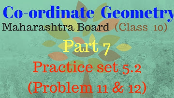 #coordinategeometry #maharashtraboard Coordinate geometry class 10 Maharashtra board - part 7