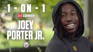 1-on-1 with Joey Porter Jr. | Pittsburgh Steelers