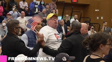 Cover Image for "American Citizens Before Migrants!" Heckler at AOC TOWNHALL in Corona Queens
