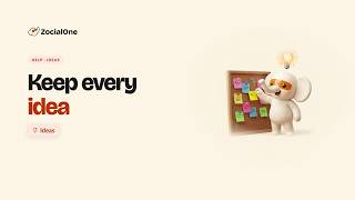 Keep Every Idea: Use the Ideas Board | ZocialOne Tutorial
