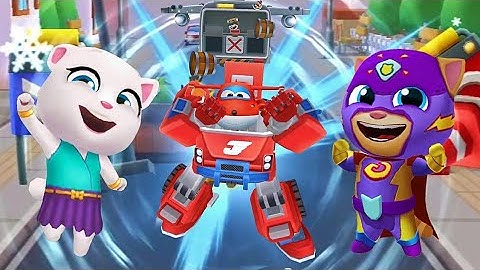 Super Wings Jett Run Vs Talking Tom Hero Dash - Gold Run: Up Gameplay 2023 (Android, iOS, Game #1)