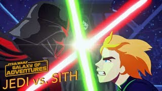STAR WARS – GALAXY OF ADVENTURES: Jedi vs. Sith - Die Skywalker Saga  | Star Wars Kids