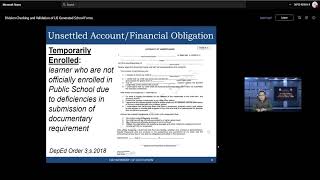 Division Checking and Validation of LIS Generated School Forms