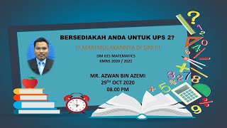REVISION UPS 2 DM 015 KMNS 2020/2021