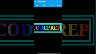 Text gradient in HTML and CSS. #html #htmlcss #coding #codeprep #algoprep #algorithms #java #python