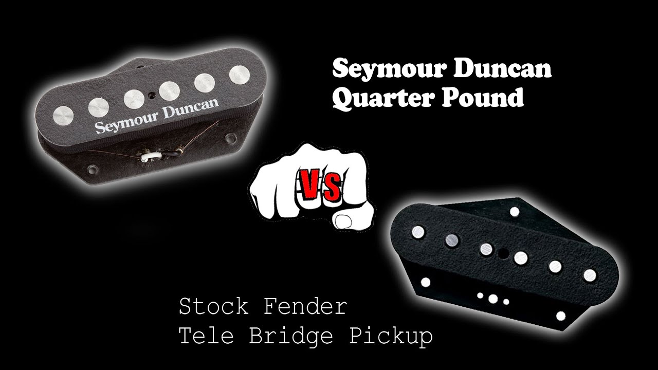 Seymour Duncan Quarter Pound Tele Bridge Comparison - YouTube