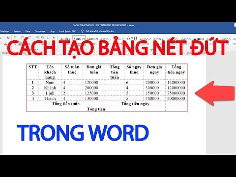 #1 Cách tạo bảng nét đứt trong Word Mới Nhất