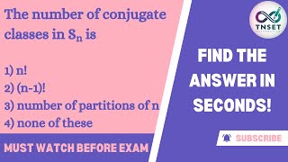 TNSET Previous Year Question Paper Solution | Conjugacy class | #tnsetmaths #pgtrbmaths #setexam2024