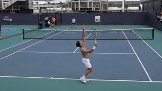 Carlos Alcaraz Practice Session (Court Level View) 60FPS HD Miami Open 2023