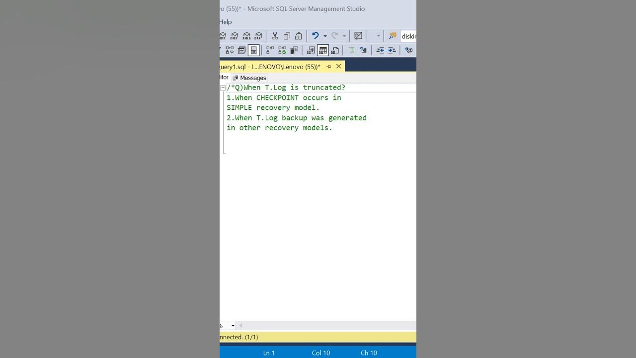 Ms sql dba interview questions and answers question 9 youtube