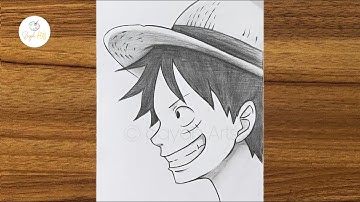 Easy anime drawing || How to draw Monkey D. Luffy step by step || How to draw anime characters
