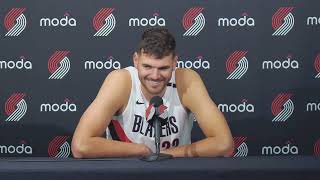 Details Donovan Clingan | 2026-27 Media Day | Portland Trail Blazers Guide