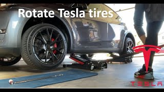 How to rotate Tesla tires