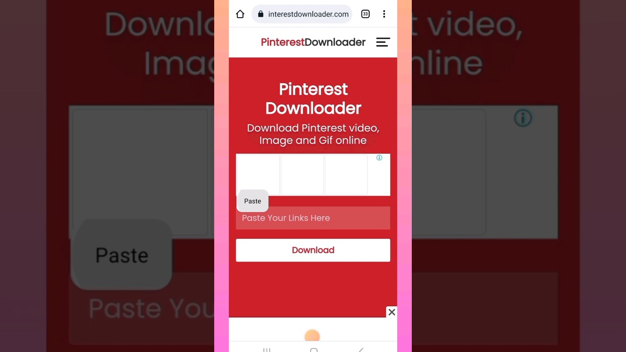 Pinterest Video download easy way 