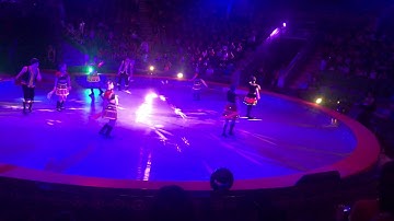 Màn xiếc tuyệt vời của các nghệ sĩ với những chú ngựa.