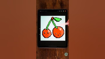 HOW to MAKE a PIXEL ART canvas in PROCREATE #Shorts