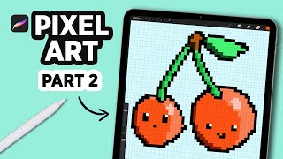 HOW to MAKE a PIXEL ART canvas in PROCREATE #Shorts screenshot 2